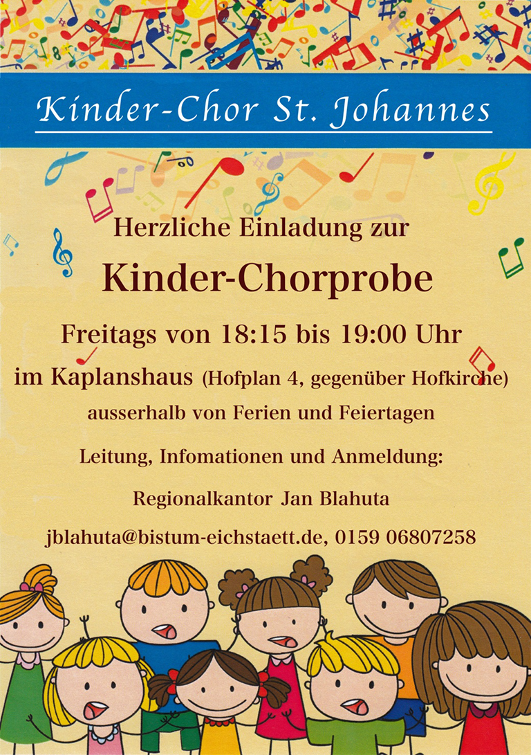 2026 Kinderchor Plakat