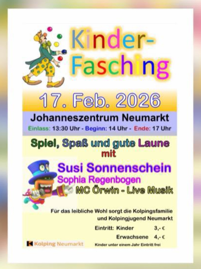 2026 Kinderfasching Plakat