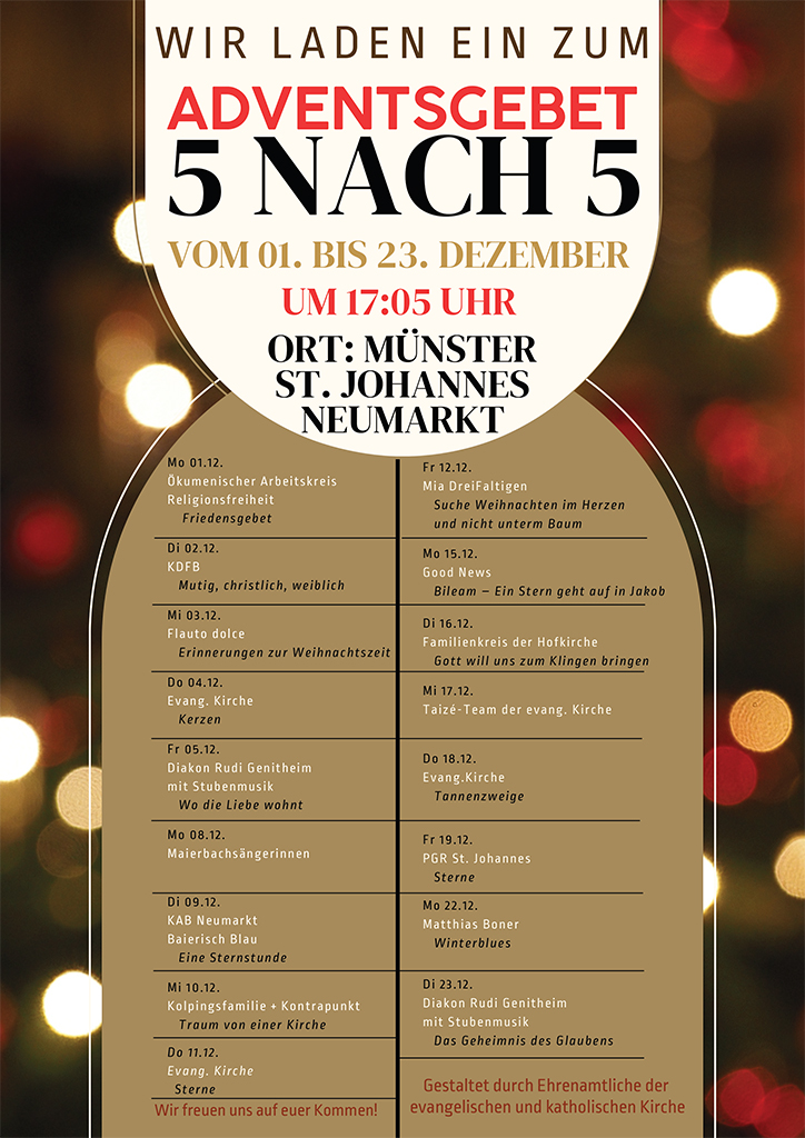 Adventsgebet 5 nach 5 2025